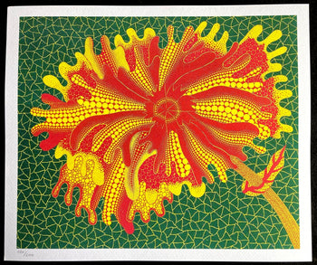 Yayoi Kusama Lithograph Mori Museum Coa Hand