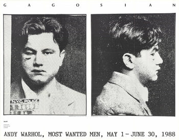 Andy Warhol Most Wanted Men, No. 2 John Victor G. 