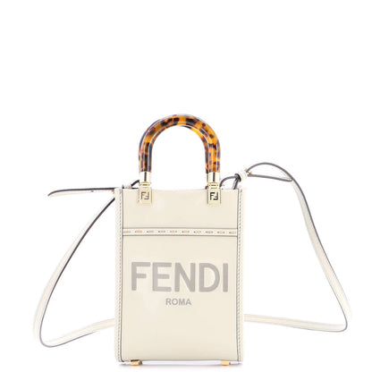 Fendi Sunshine Shopper Tote Leather Mini