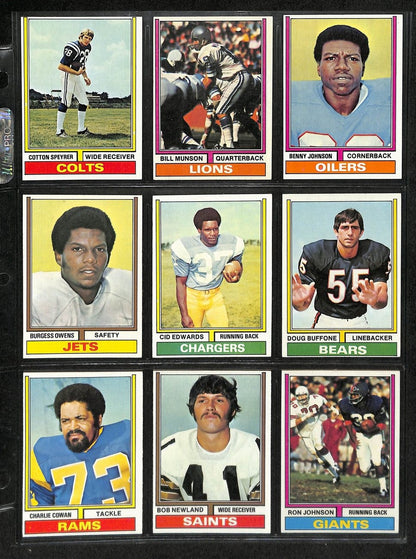 1974 Topps Football Card Complete Set (1-528) Bradshaw Hannah Rc Staubach 197448