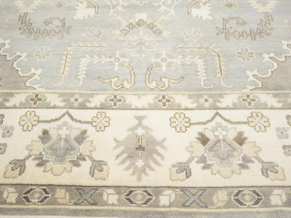 Handmade Floral Muted Colors Oushak Chobi