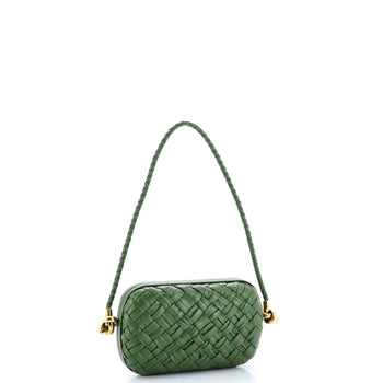 Bottega Veneta Knot Minaudiere On Strap Intrecciato Leather