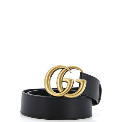 Gucci Gg Marmont Belt Leather Wide