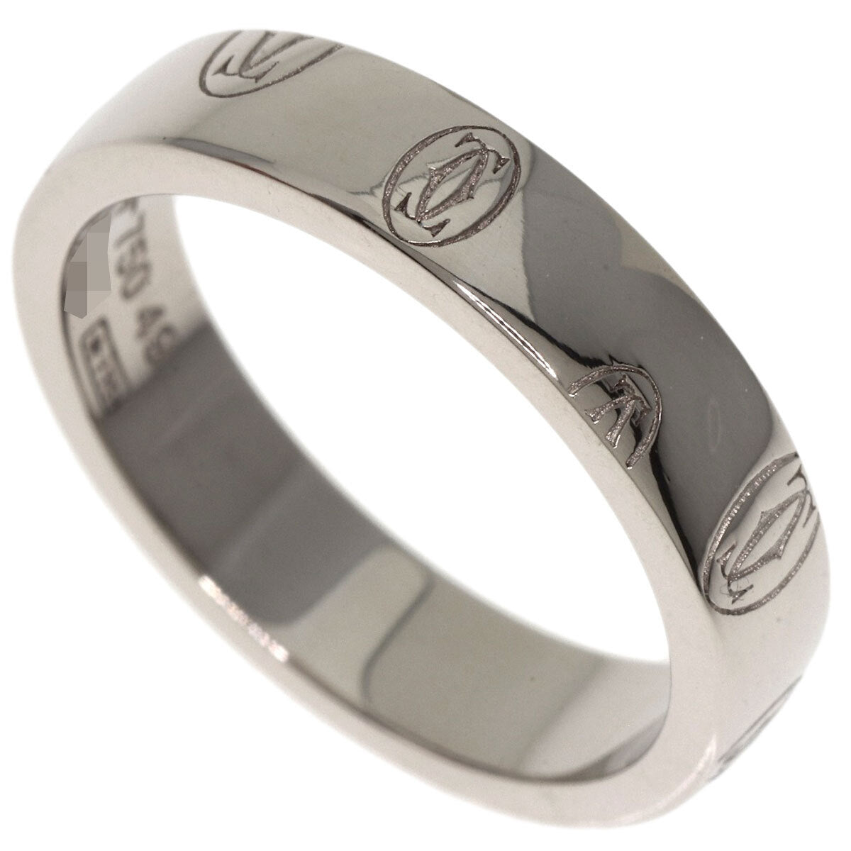 Cartier   Ring Happy Birthday # 49 K18 White Gold