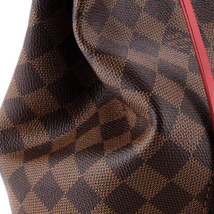 Louis Vuitton Caissa Hobo Damier With Leather
