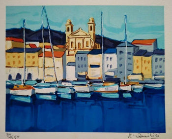 Jean Claude Quilici (French) - Corsica Original Serigraph Print Signed Numbered