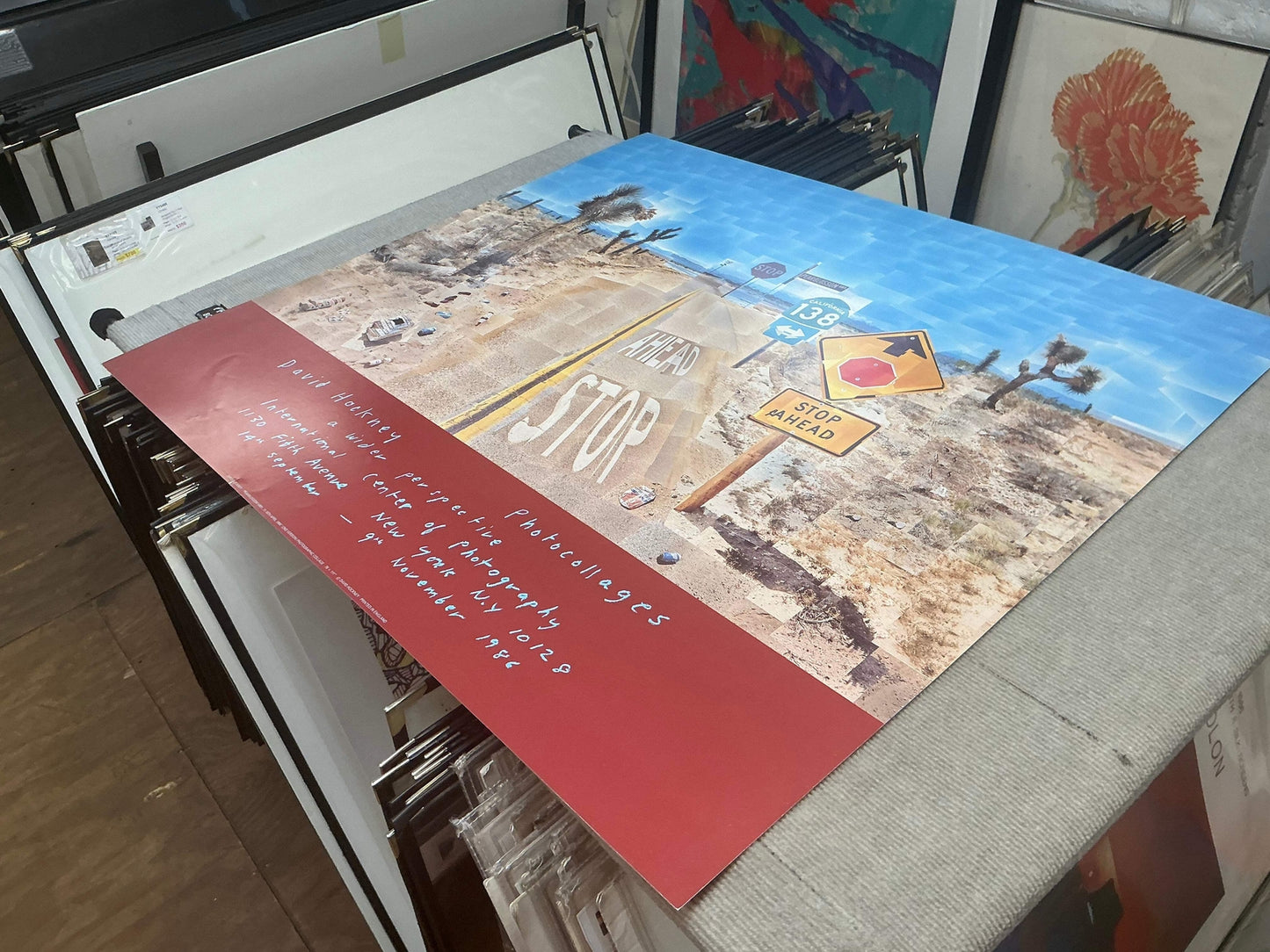 David Hockney Pearblossom Highway " Poster Pop Art Multicolor