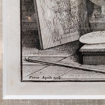 1674 Engraving Raphael Frontispiece - Pietro Aquila after Carlo Maratta