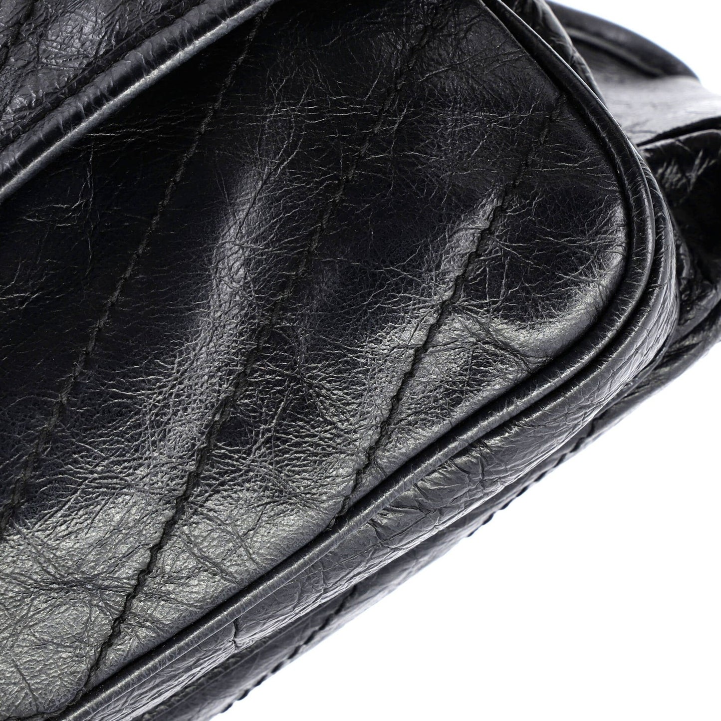 Saint Laurent Niki Chain Flap Bag Matelasse Chevron Leather Large