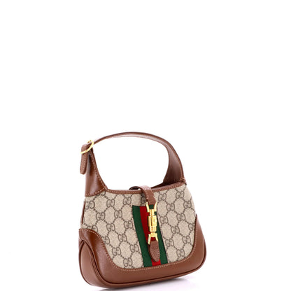 Gucci Jackie 1961 Hobo Gg Coated Canvas Mini