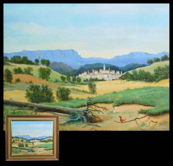Jean Claude Farjas Original Painting Oil On Canvas Signed Well Framed