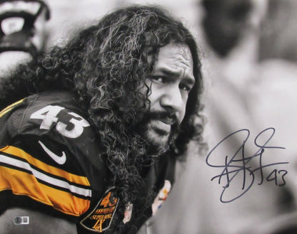 Troy Polamalu Signed/Autographed 16X20 Photo