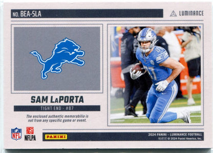 Sam Laporta 2024 Panini Luminance Beacons 2 Color