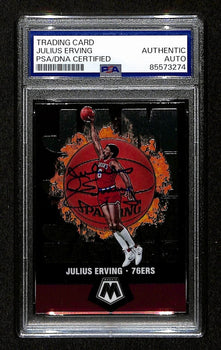 Julius Erving Hof Signed/Autographed On Card 2019 Panini Card #2 Psa/Dna 198761