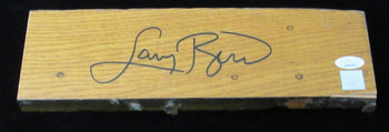Larry Bird Autographed Boston Garden Parquet
