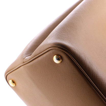 Prada Cuir Double Tote Saffiano Leather Large