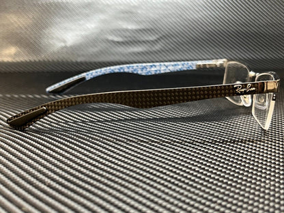 Ray Ban Rx8412 2502 Gunmetal Rectangle 54 Mm