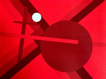 Laszlo Moholy-Nagy Lithograph Coa Signed Op Numbered By Hand 175Ex