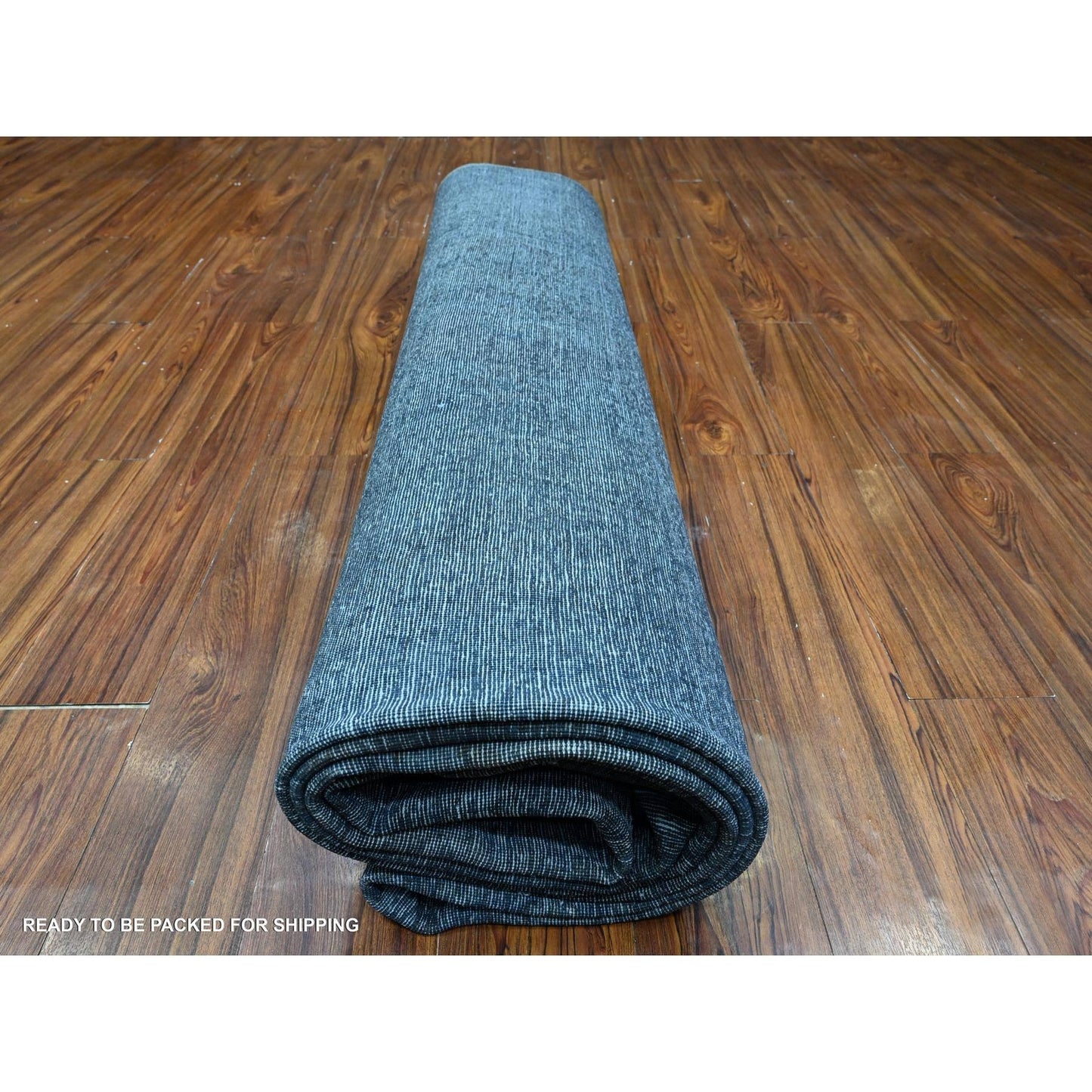 9'3"X12'6" Zombie Gray Distressed Vintage Zoroastrian Karman Oriental Rug