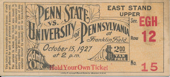 1927 Penn State Vs. University Of Pennsylvania