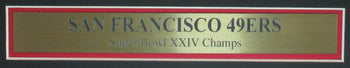 1990 San Francisco Examiner Newspaper 49Ers Super Bowl Xxiv Champs Framed 166169