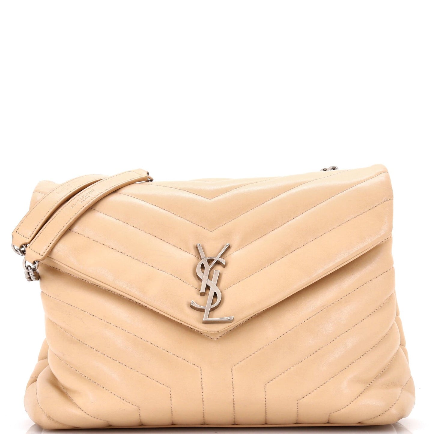 Saint Laurent Loulou Shoulder Bag Matelasse Chevron Leather Medium