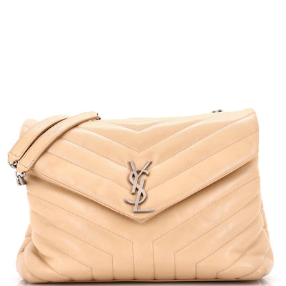 Saint Laurent Loulou Shoulder Bag Matelasse Chevron Leather Medium