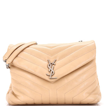 Saint Laurent Loulou Shoulder Bag Matelasse Chevron Leather Medium