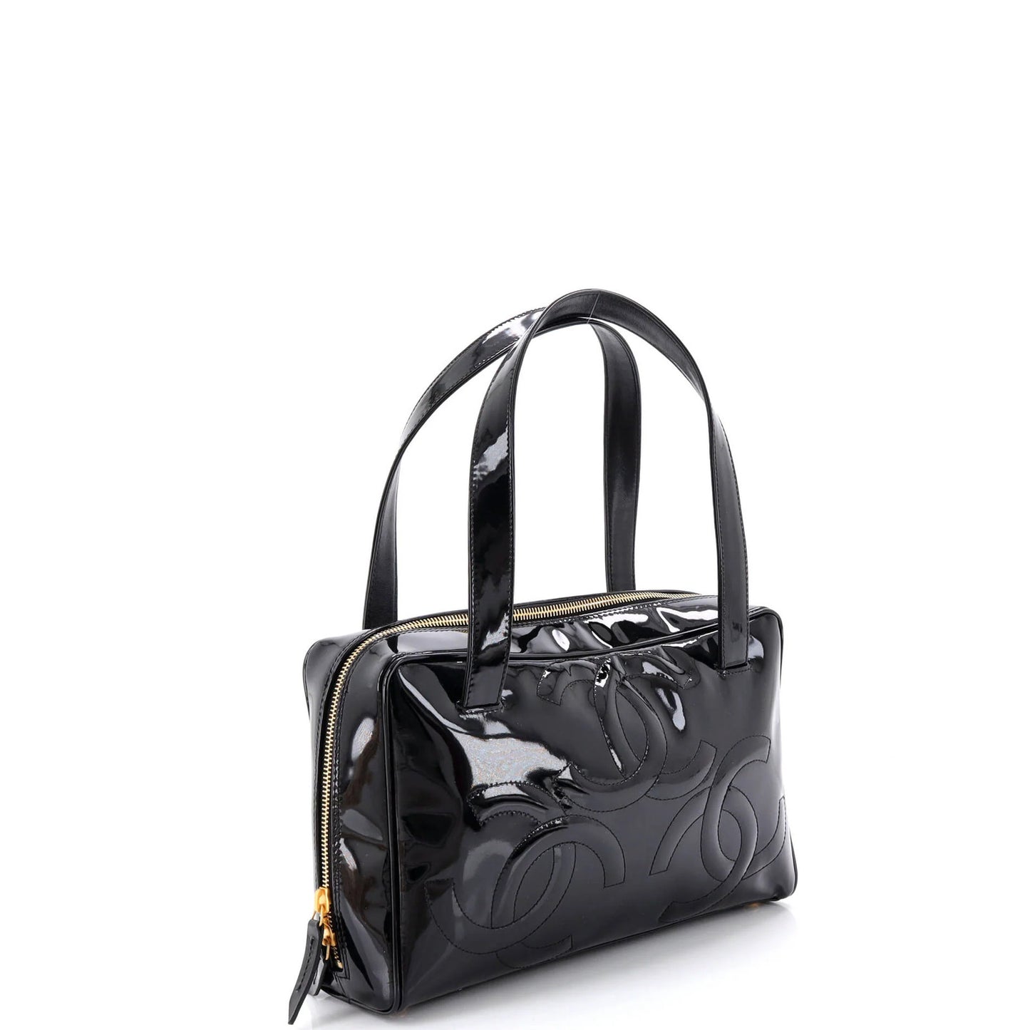 Chanel Triple Cc Tote Patent Medium