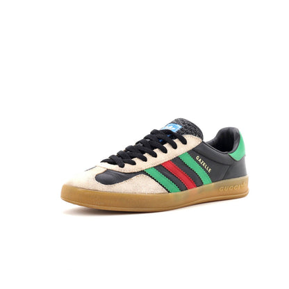 Gucci X Adidas Men'S Gazelle Sneakers Leather And Suede With Faux Leather
