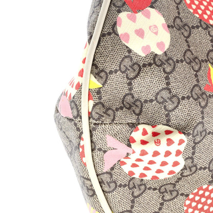 Gucci Ophidia Half Moon Hobo Printed Gg Coated Canvas Small