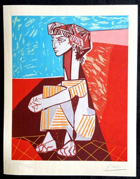 Pablo Picasso Lithograph Coa Signed Numbered By