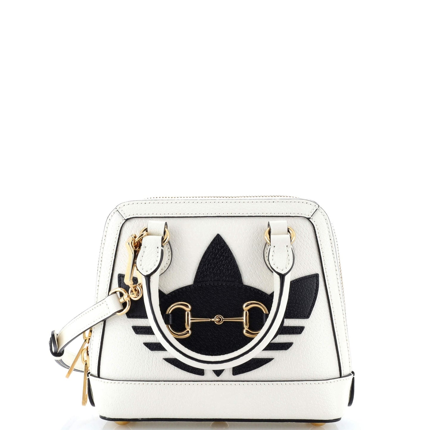 Gucci X Adidas Horsebit 1955 Top Handle Bag Leather With Applique Mini