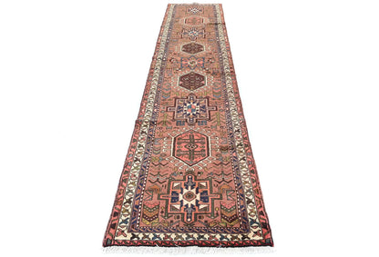Vintage Tribal Runner Rug 3X13 Ft Rusty Pink