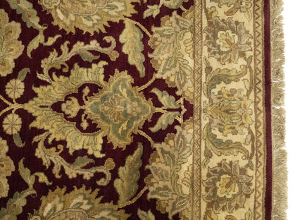Thick handmade pile carpet agra jaipur oriental design floral decor ft 4x6