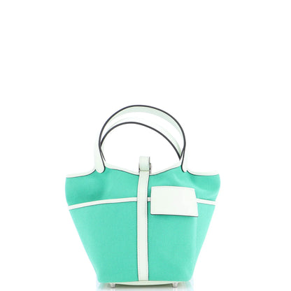 Hermes Cargo Picotin Lock Bag Canvas And Swift Pm