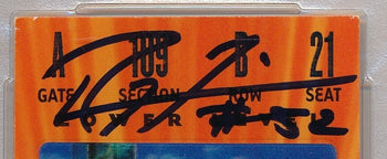 Super Bowl Xxxv Full Ticket Signed By Ravens Mvp