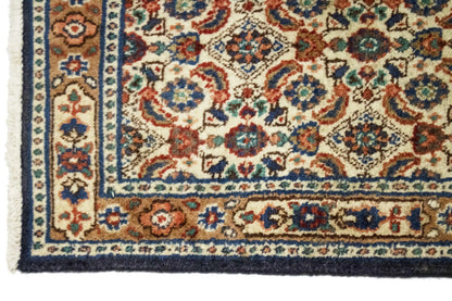3'4X8'5 Rare Handmade Oriental Runner Rug Allover Design Perfect Home Decor