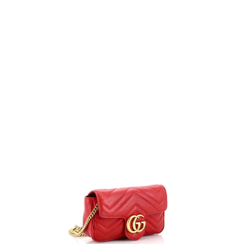 Gucci Gg Marmont Flap Bag Matelasse Leather Super Mini