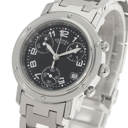 Hermes Clipper Chrono Watches Cl1.310 Stainless Steel/Stainless Steel Ladies