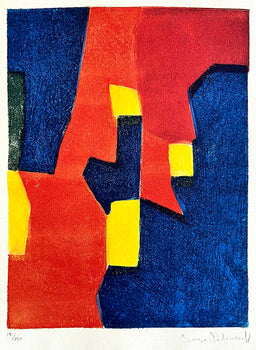 Serge Poliakoff Lithograph Moma Coa Signed Op Numbered By Hand 250
