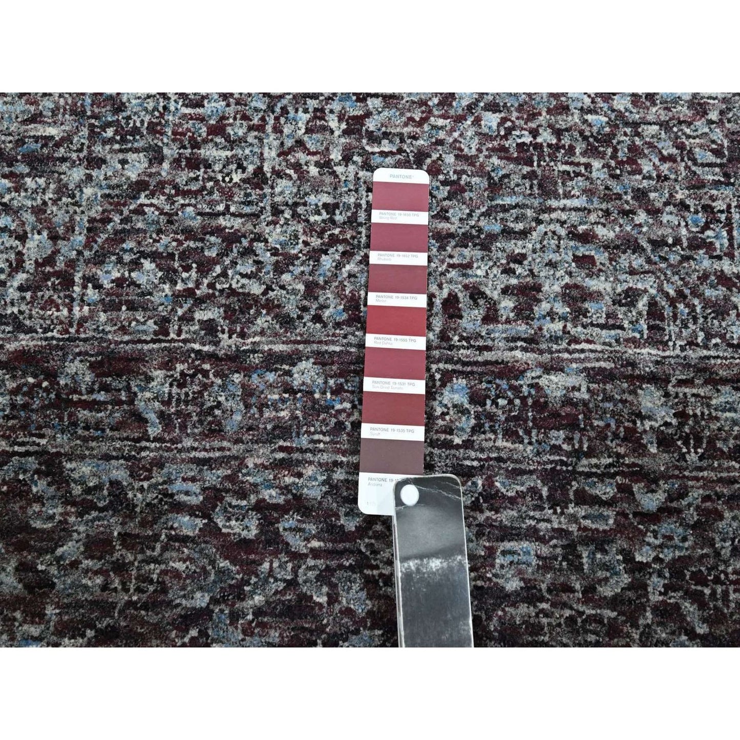 9'X12'2" Red Mamluk Design 14Th Century Influence Hand Knotted Wool Rug