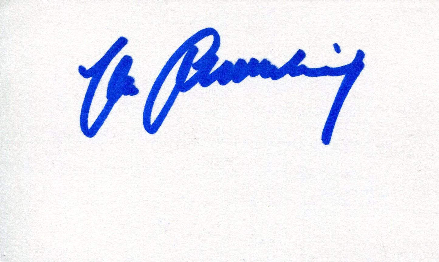 Max Schmelling Autographed 3X5 Index Card (Jsa)