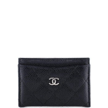 Chanel Classic Card Holder Quilted Caviar