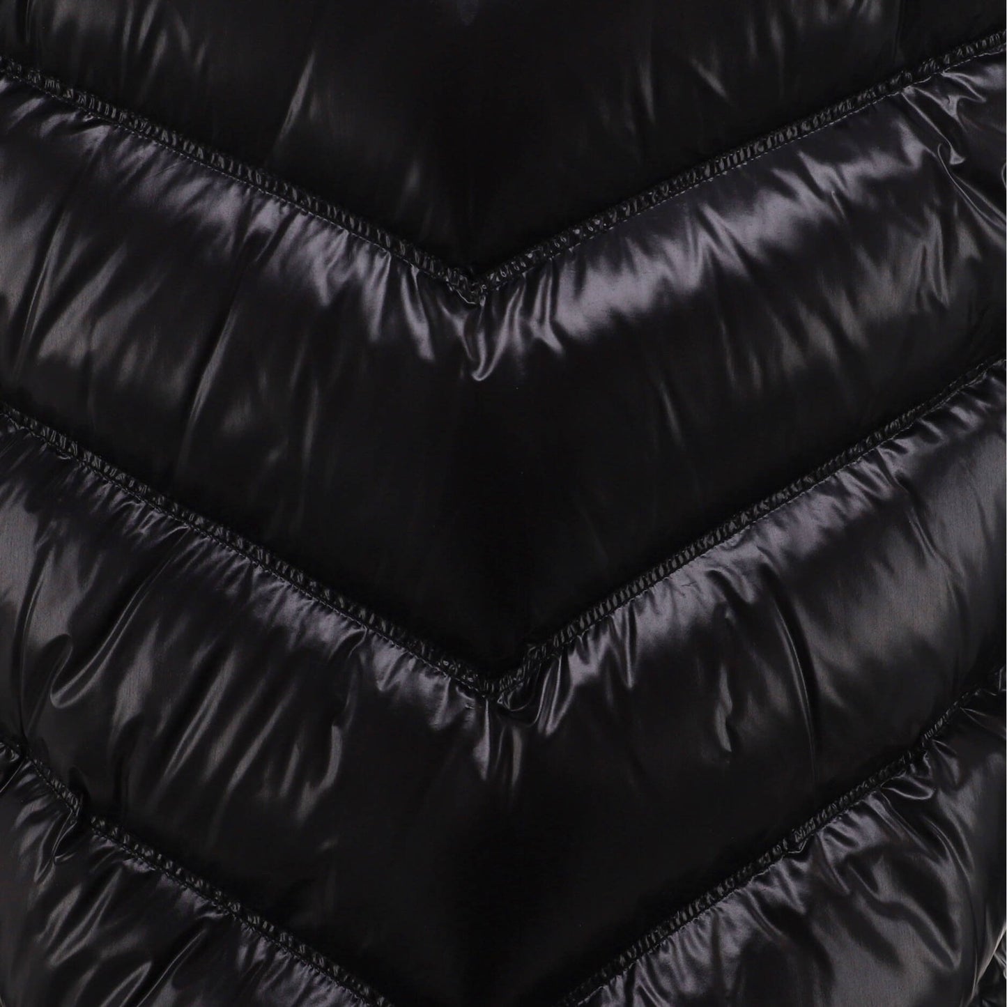 Louis Vuitton Women'S Long Zip Coat Quilted Nylon And Wool Blend With Down