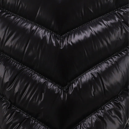 Louis Vuitton Women'S Long Zip Coat Quilted Nylon And Wool Blend With Down