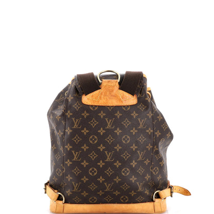 Louis Vuitton Vintage Montsouris Backpack Monogram Canvas Gm
