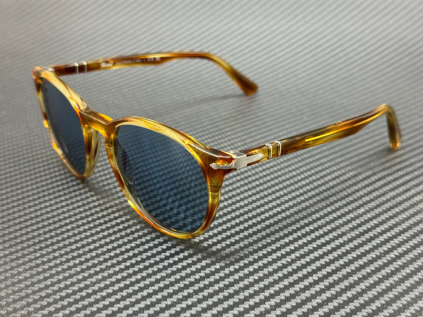 Persol Po3152S 904356 Striped Brown Round Men'S