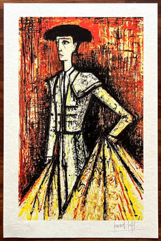 Bernard Buffet Certified Lithograph Coa Signed Op With Pen Numbered Pencil 180Ex