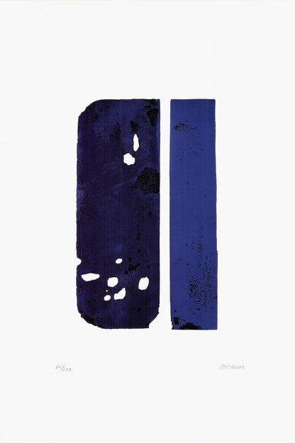 Pierre Soulages Etching Xxx " Offset Lithograph Abstrac
